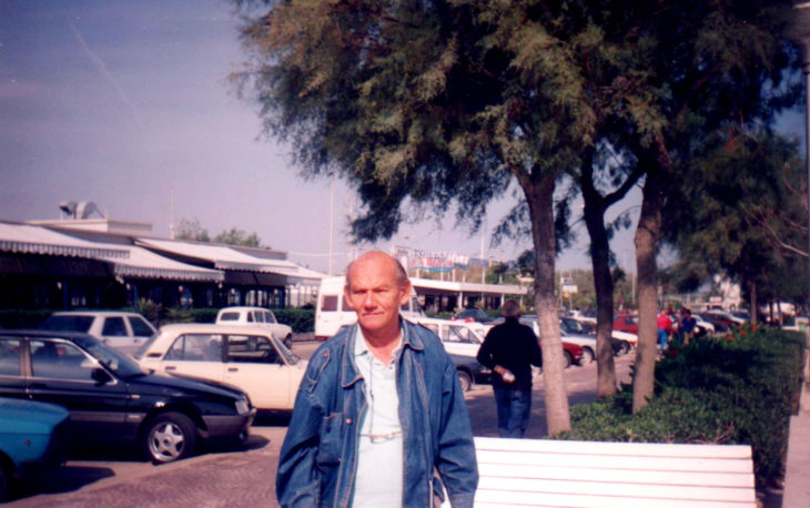 Liska Tibor, Pesaro, Olaszország, 1990. (Forrás: családi fotótár)