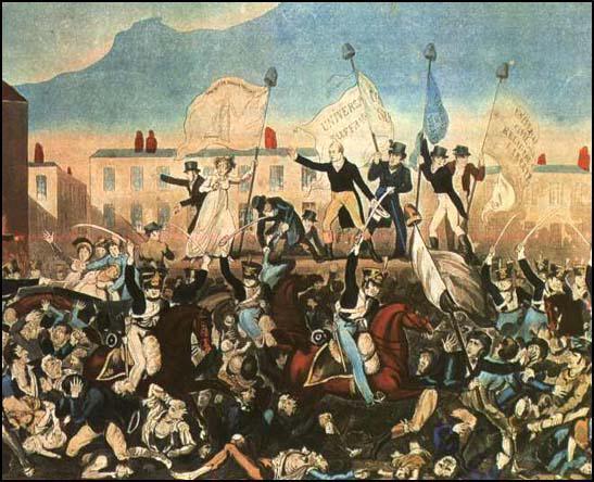 1819. augusztus 16.: A peterloo-i mészárlás Kép